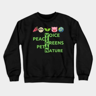 Vegan inspirational quote design Crewneck Sweatshirt